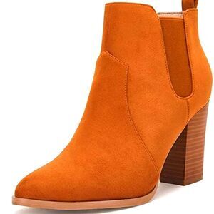 (71-1801)  Omysky Women's Pointed Toe Ankle Boot Sz 7